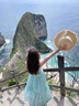 桂岐掛脖連衣裙女夏季2025年新款吊帶裙仙氣露背海邊旅游度假風(fēng)長(zhǎng)裙 薄荷綠 S （建議80-100斤） 曬單實(shí)拍圖