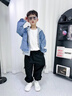 G.DUCKKIDS小黃鴨男童褲子秋季2025新款中大童工裝長(cháng)褲春秋街舞嘻哈寬松褲 黑色 120 尺碼5~6歲【110-120cm】 曬單實(shí)拍圖