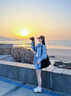 simple pieces【天絲牛仔短褲】夏新款SPS牛仔四面彈剪邊四分褲女 水洗淺藍(lán)(現(xiàn)貨) XL 93/95 （115-120斤） 曬單實拍圖