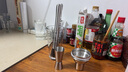 CLITON玻璃雪克壺調(diào)酒器 奶茶店手打檸檬神器雞尾酒手搖雪克杯壺4件套裝 曬單實(shí)拍圖