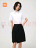 HLA海瀾之家短袖襯衫夏季25新正裝微彈服帖有型襯衣女裝 漂白Y3 38 165/92A 推薦110~120斤 曬單實(shí)拍圖