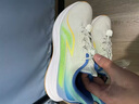 LI-NING KIDS李寧兒童鞋男童女兒童跑步鞋中大童2025新款輕鶯減震舒適運(yùn)動(dòng)鞋 波浪藍(lán)/熒光青/宮藍(lán)YKFU032-3 38  內(nèi)長約24.9cm適合腳長23.9cm 曬單實(shí)拍圖
