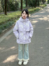 波司登2025秋季新款男女童一手長三合一羽絨服連帽保暖外套T250131342 勇敢熊紫9EA4 140 /64 約 130-140cm 30kg 曬單實(shí)拍圖