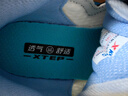特步（XTEP）【輕云】男童鞋夏季網(wǎng)面透氣兒童運動鞋框子涼鞋魔術(shù)貼中大童鞋子 帆白/深邃藍(lán)/毛月藍(lán) 37 曬單實拍圖