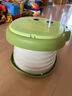 如山兒童馬桶坐便器折疊便盆外出便攜式小孩尿壺男女寶寶如廁訓練 綠-收納袋*1+吸水沙*5+清潔袋*15 曬單實(shí)拍圖