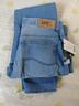 Lee【張凌赫代言】涼涼褲25新品705中腰錐形淺藍(lán)色男涼感牛仔褲潮 淺藍(lán)色 34 曬單實拍圖