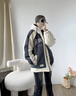 羅蒙（ROMON）羊羔絨夾克男連帽秋冬款加絨韓版寬松顆粒絨棉服外套男 9865灰色【加棉】 XL 約135-155斤可穿 曬單實(shí)拍圖