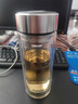 蘇泊爾玻璃杯抗菌泡茶杯一鍵開(kāi)蓋商務(wù)雙層茶水分離杯男士車(chē)載水杯 曬單實(shí)拍圖