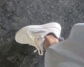 李寧板鞋女鞋2025夏季新款透氣小白鞋子百搭女款高顏值正品運(yùn)動(dòng)休閑鞋 云霧白/海鹽紫（元寶） 37 曬單實(shí)拍圖