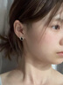 SINCE YOU暗夜靈蛇耳釘男純銀2025新款潮酷耳環(huán)蛇年本命年耳飾女七夕禮物 暗夜靈蛇耳釘（單只） 曬單實拍圖
