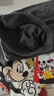 Disney baby迪士尼男童套裝兒童家居服中小童裝純棉七分袖睡衣夏 深灰  140  曬單實拍圖