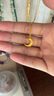 周六福（ZLF）  5G黃金項鏈女足金璀璨月亮小眾鑲鉆鉆石套鏈 40+5cm尾鏈 - 3.52g 曬單實(shí)拍圖