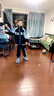G.DUCKKIDS男童春秋裝套裝2024新款中大童兒童男孩洋氣棒球服酷帥運動春季潮 黑色【2件套】 160碼 適合身高145-155厘米 曬單實拍圖