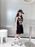 G.DUCKKIDS童裝女童短褲外穿夏季新款洋氣兒童褲子薄款時(shí)尚百搭女大童運動(dòng)褲 黑色gekqskm 170 適合160-170cm年齡14-15歲 曬單實(shí)拍圖