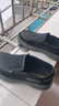 木林森品牌專(zhuān)賣(mài)新款頭層牛皮厚底真皮男鞋休閑增高輕便減震軟底套腳皮鞋 黑色 40 曬單實(shí)拍圖