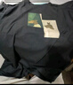 棉致t恤男港風(fēng)ins潮流寬松短袖百搭純棉落肩情侶上衣 黑色 4XL 曬單實(shí)拍圖