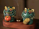 BOSSY故宮風(fēng)文創(chuàng)招財(cái)石獅子一對(duì)好事發(fā)生創(chuàng)意工藝品擺件公司個(gè)人伴手禮 好事發(fā)生一對(duì)【彩金】帶禮盒 曬單實(shí)拍圖