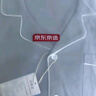 京東京造【10A抑菌】A類一等品50支純棉情侶睡衣女男春家居服紺青XL 曬單實拍圖