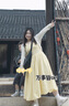 伊芙麗（eifini）【天鵝裙】伊芙麗U領(lǐng)顯瘦收腰氣質(zhì)傘擺背心連衣裙女2025春季新款 檸檬黃小個(gè)子版 M 105-120斤 曬單實(shí)拍圖