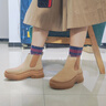 添柏嵐（Timberland）官方女鞋切爾西靴子休閑增高防污防潑水|A28XM A28XMEN7/淺米色 40 曬單實(shí)拍圖
