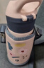 富光 趣頑兒童保溫杯女吸管不銹鋼學(xué)生杯子上學(xué)水杯水杯含杯套 粉色 500ml （316內(nèi)膽） 曬單實拍圖