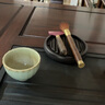 茗器堂電木壺承壺托干泡臺小號家用紫砂壺墊茶寵墊茶杯墊茶具茶道零配件 條紋電木壺承-棕色 曬單實拍圖