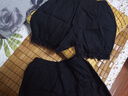 REJIP南瓜褲安全褲jk女防走光夏季薄款白色純棉學(xué)生花苞打底短褲燈籠褲 黑色-南瓜安全褲 L 95-120斤 曬單實拍圖