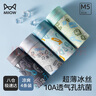 貓人（MiiOW）男士?jì)妊澞小究ㄍㄓ』ā?0A抑菌四角褲超薄冰絲無(wú)痕平角短褲4條裝 曬單實(shí)拍圖