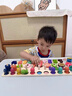 荼梧德國蒙氏早教玩具兒童益智玩具1-3歲小孩五合一蒙氏聰明板積木 蒙氏三合一聰明板 曬單實(shí)拍圖