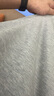 哈吉斯（HAZZYS）男女裝 夏季【情侶款】圓領(lǐng)上衣簡(jiǎn)約純色百搭短袖T恤 灰色GE -男款 XL （180/100A 50） 男 曬單實(shí)拍圖