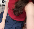 范思藍恩學(xué)院風(fēng)A字百褶高腰半裙女2025春季新款蕾絲花邊短裙1203 藏青色 S 曬單實(shí)拍圖
