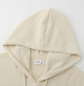 蓋璞女裝夏季貼布繡logo短袖衛衣寬松運動(dòng)連帽衫520594 米色 M (165/84A)亞洲尺碼 曬單實(shí)拍圖