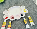 玉水湖陶瓷梅花油畫調(diào)色板美術(shù)生調(diào)色盤油畫棒顏料盤畫盤水粉丙烯兒童國畫工具水彩畫畫中國畫瓷盤 6寸調(diào)色盤 曬單實拍圖