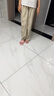 多妙屋女童褲子兒童夏裝冰絲長褲中大童女孩防蚊闊腿褲11895卡其色160 曬單實拍圖