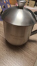 美廚（MAXCOOK）304不銹鋼水杯 泡茶杯口杯學(xué)生辦公商務(wù)水杯帶蓋帶手柄防摔防燙杯 300ml (口徑8cm)MCB067 曬單實(shí)拍圖