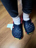 CORCS CROCS夏季兒童洞洞鞋涼拖鞋男女童沙灘鞋花園鞋包頭軟底防滑雨鞋 黑色 33-34 腳長20.5cm= J2 曬單實拍圖