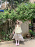 小野七天韓系碎花裙半身裙女秋冬2025新款高腰顯瘦長(zhǎng)裙法式小個(gè)子蛋糕裙 橘色長(zhǎng)裙 M [均碼] 曬單實(shí)拍圖