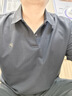 FILA 領(lǐng)航POLO|斐樂官方男裝針織短袖POLO衫2025夏季新款商務(wù)休閑上衣 傳奇藍(lán)-NV 2XL 185/104A/XXL 曬單實(shí)拍圖
