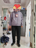 李寧衛衣女秋季寬松休閑開(kāi)衫透氣舒適連帽抽繩運動(dòng)健身外套 鴉灰紫(864款)-6 L 曬單實(shí)拍圖