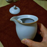青澹汝窯茶壺蓋碗三才凈意手抓壺茶具天青色景德鎮(zhèn)陶瓷家用手工 凈意手抓壺 曬單實(shí)拍圖