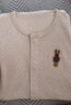 babylove嬰兒短袖連體衣夏季薄款衣服彩棉提花透氣哈衣爬服新生兒寶寶夏裝 曬單實(shí)拍圖