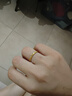 周大福 碎碎冰碎碎金黃金戒指工費220 13號,約2.05g EOF1216 曬單實拍圖