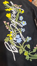 404MOBGANG【徐藝洋同款】手寫花卉刺繡重磅短袖T恤美式寬松涼感防曬情侶 白色 M 曬單實(shí)拍圖