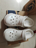 斯凱奇（Skechers）洞洞鞋女外穿高級感夏季輕質(zhì)休閑塑模涼鞋 白色/WHT 36 曬單實拍圖