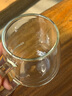Glasslock水杯雙層玻璃杯家用茶杯耐冷熱帶把手防燙辦公室隔熱咖啡杯290ml 曬單實(shí)拍圖