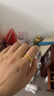 金小貅黃金戒指女足金999豬鼻子戒指時尚條戒亮面鏈條戒送朋友生日禮物 豬鼻子戒指 18號圈口 約1.05g 曬單實拍圖