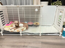 蔻絲狗籠子小型犬帶廁所家用室內(nèi)泰迪比熊陽臺(tái)圍欄 曬單實(shí)拍圖