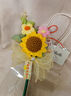 聚莜家教師節禮物永生花向日葵送老師實(shí)用花束筆幼兒園大班畢業(yè)謝師禮 向日葵花束筆【成品】 曬單實(shí)拍圖