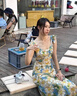 堤姆斯碎花多巴胺掐腰連衣裙小飛袖遮手臂夏季云南旅游穿搭女裝絕美小裙 M 曬單實(shí)拍圖