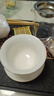 金鑲玉蓋碗功夫茶具泡茶碗手抓壺描金羊脂玉瓷 山水白瓷描金蓋碗 曬單實拍圖